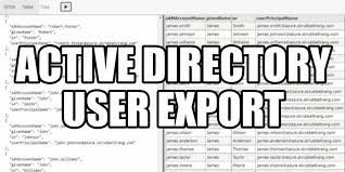 AD User Export: Extracting User Information with Ease